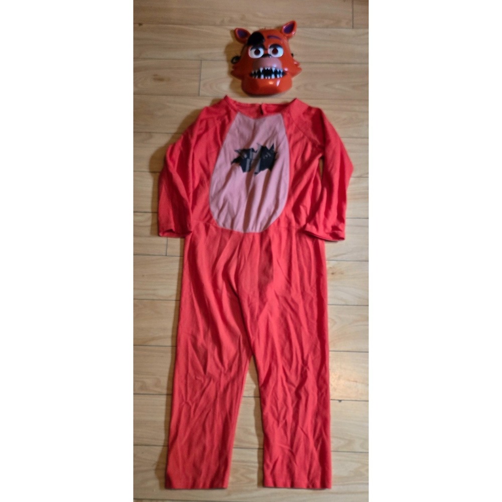 Five Nights at Freddys Foxy YOUTH Costume Jumpsuit with Mask Gamer Halloween